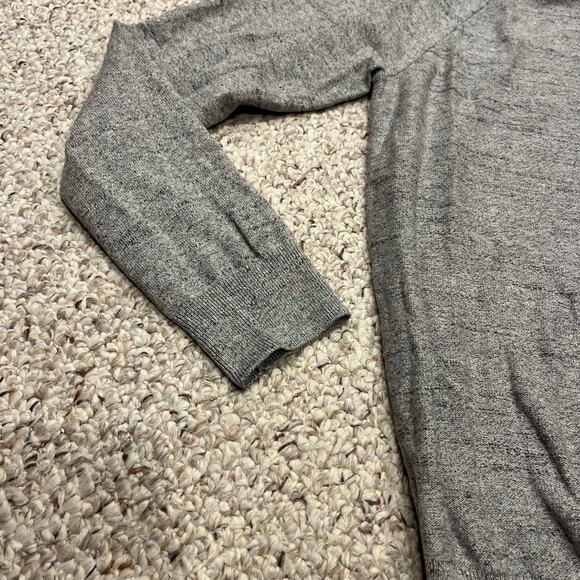 NWT J Crew Raglan Budded Crewneck Sweater Men's Sz L Gray Preppy Casual Cotton - Picture 3 of 7